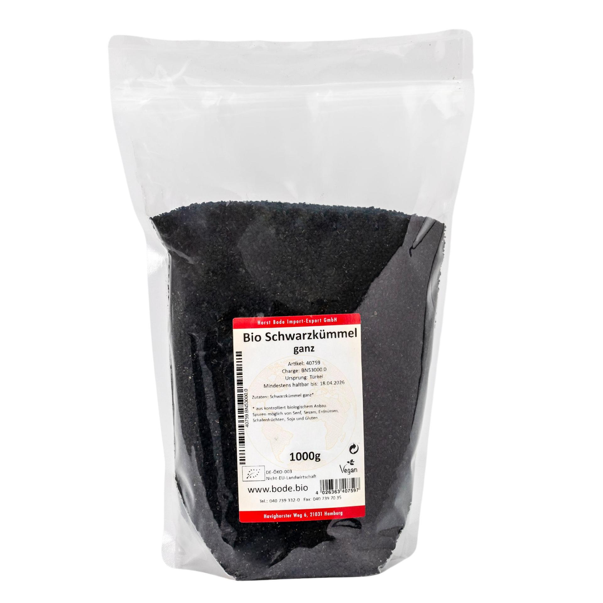 Graines de nigelle entières bio 1kg