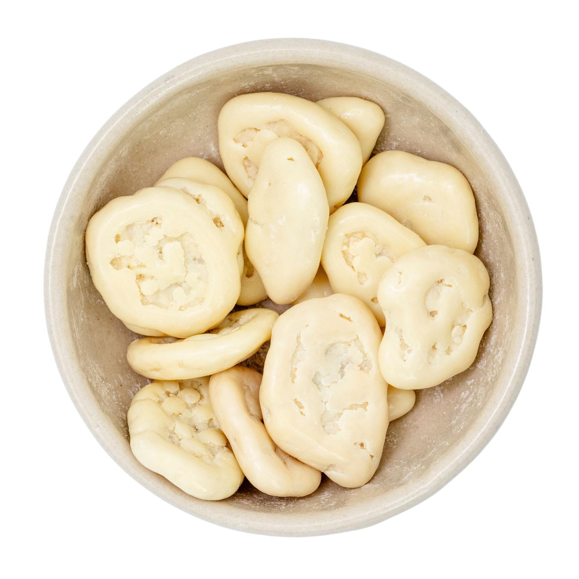 Copes de banane enrobées de chocolat blanc bio 4kg