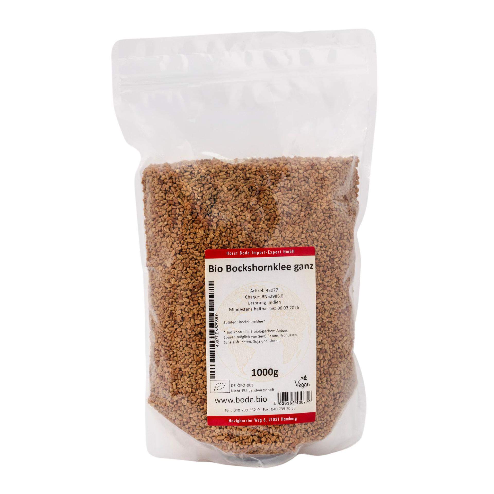 Graines de trigonelle bio entières 1kg