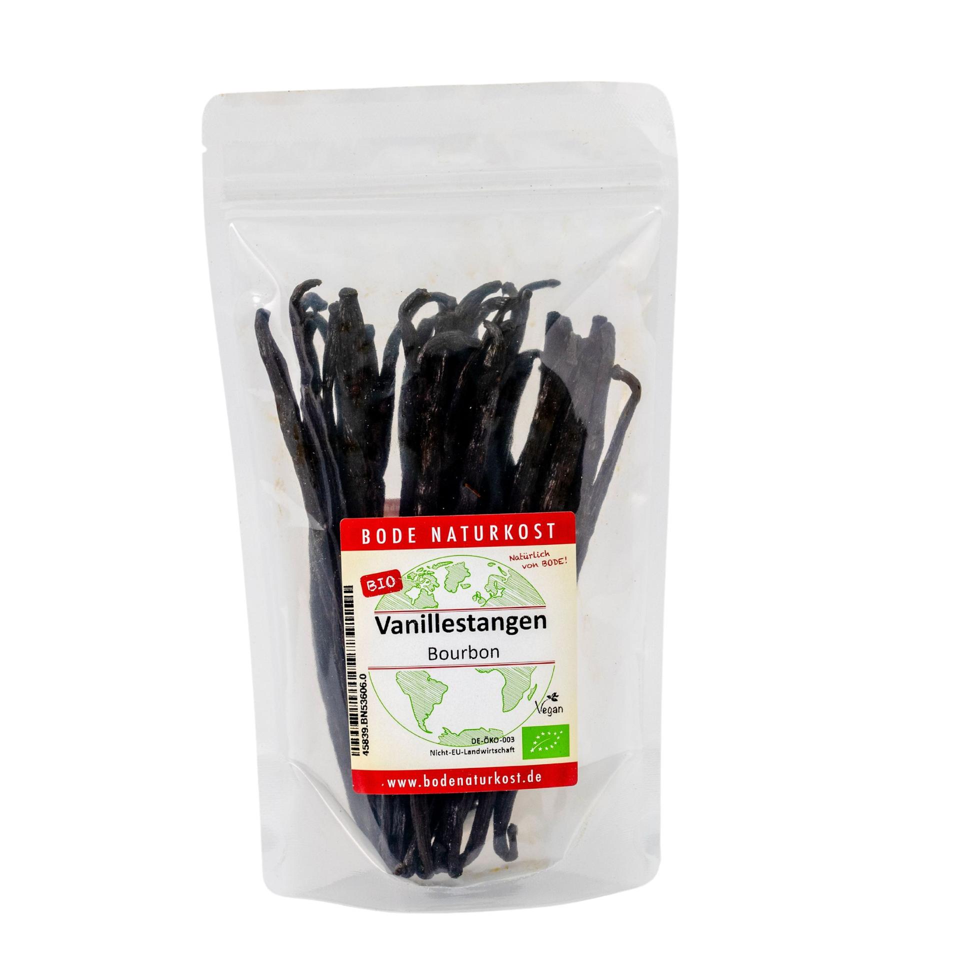 Gousses de vanille Bourbon (13-15cm) bio 100g
