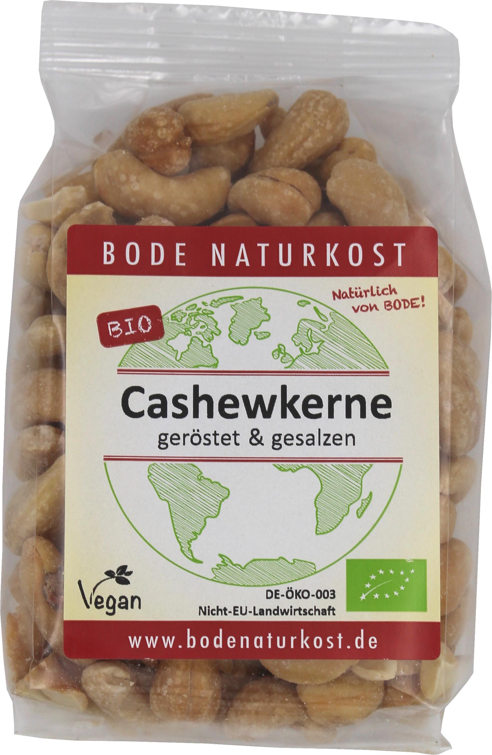 Noix de cajou rôties salées bio 6x150g