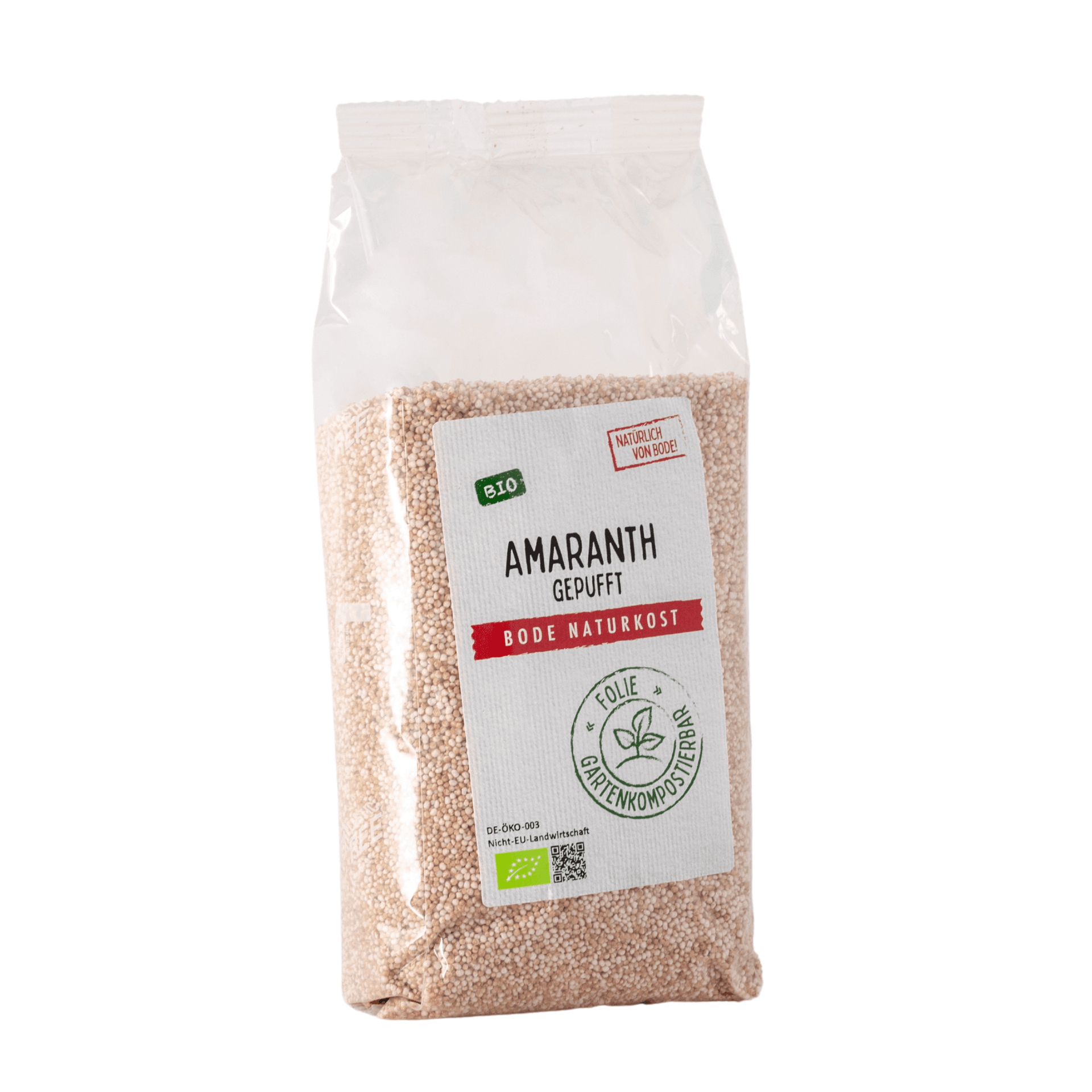 Amarante soufflée bio, sachet compostable 6x150g