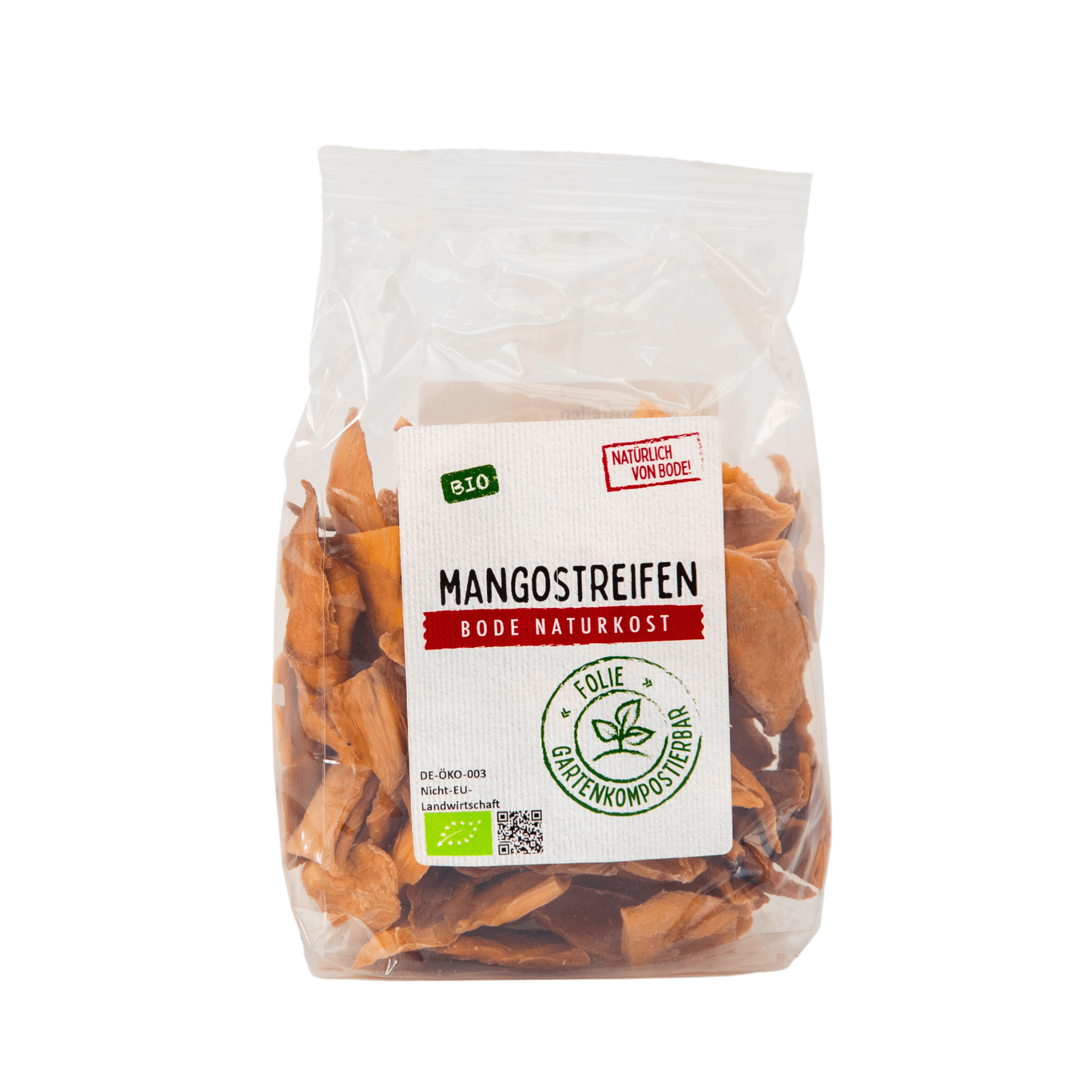 Bandes de mangoustan bio, sac compostable 6x200g
