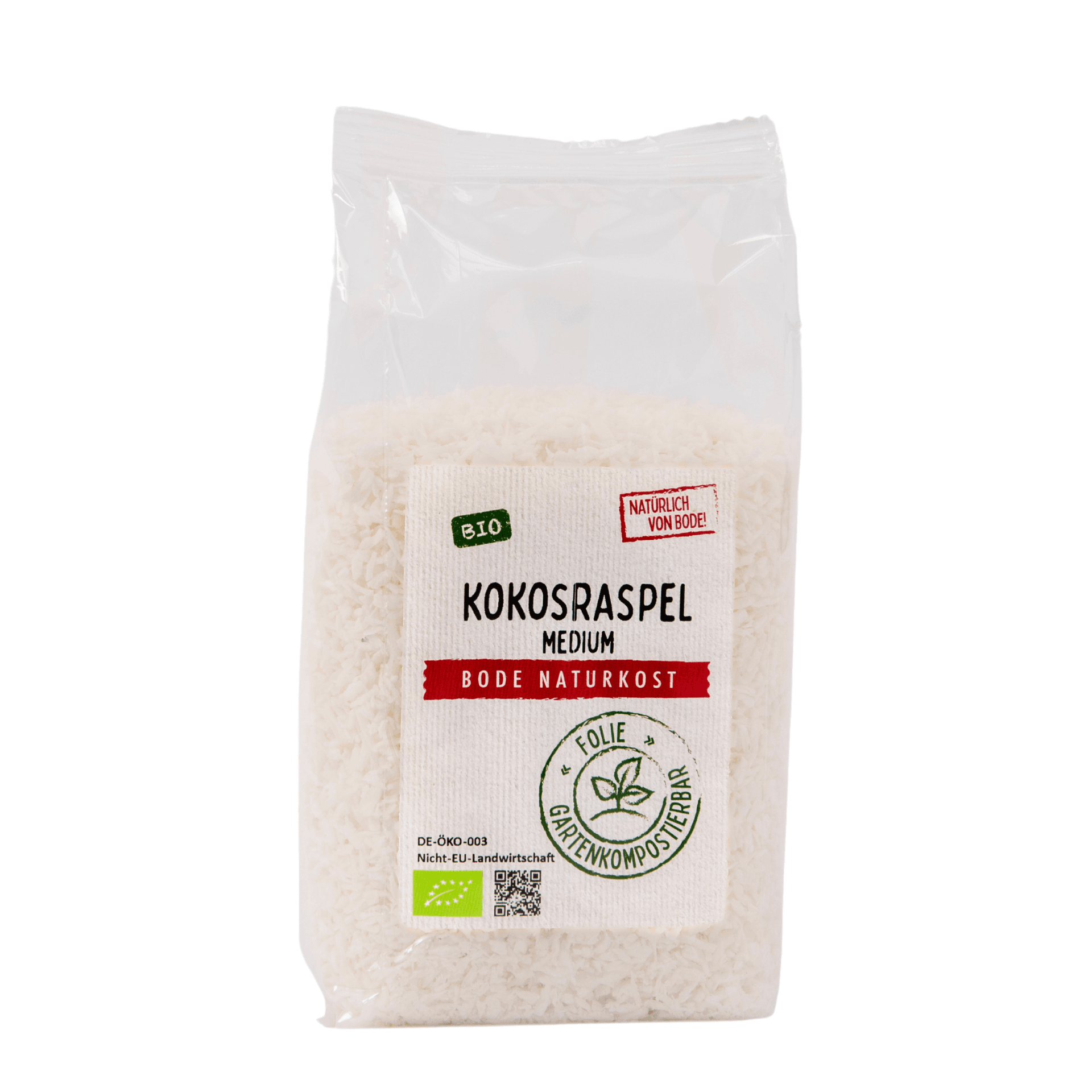 Copeaux de noix de coco moyens bio, sachet compostable 200g