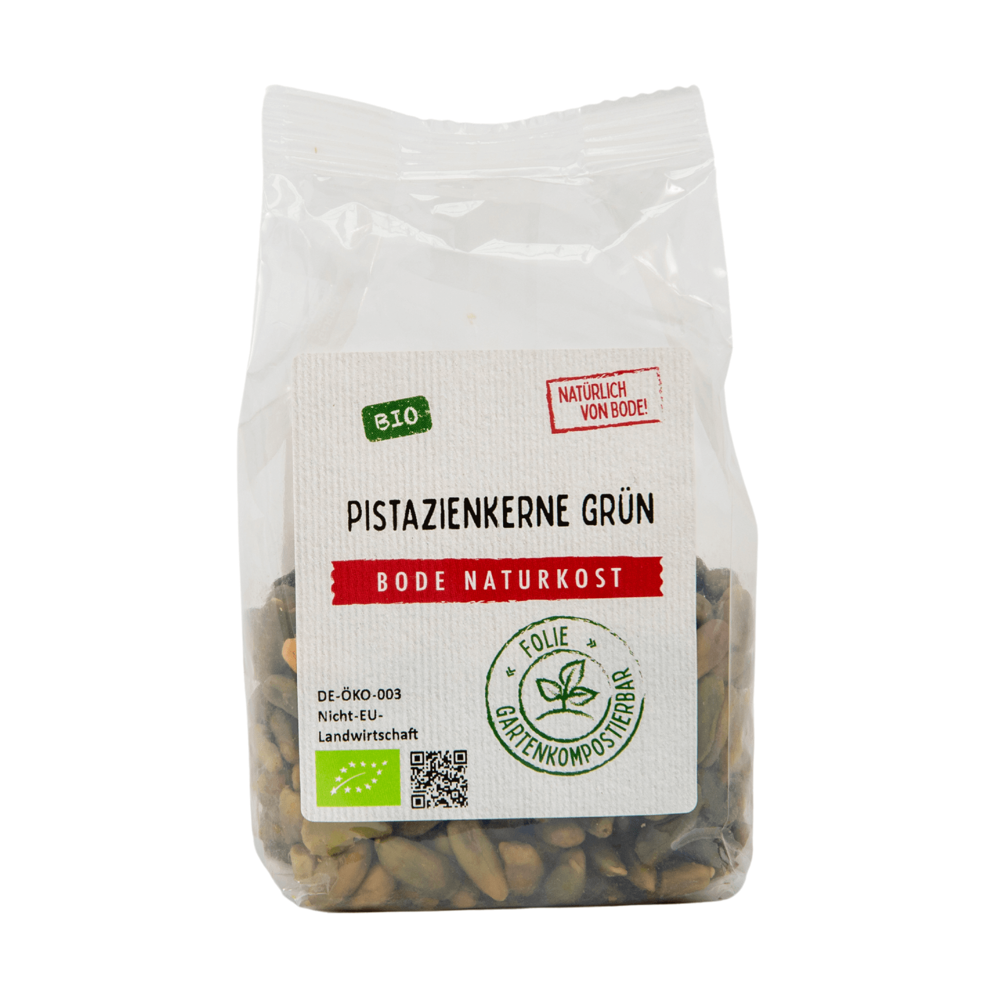 Noix de pistache vertes biologiques Premium sac compostable 6x100g