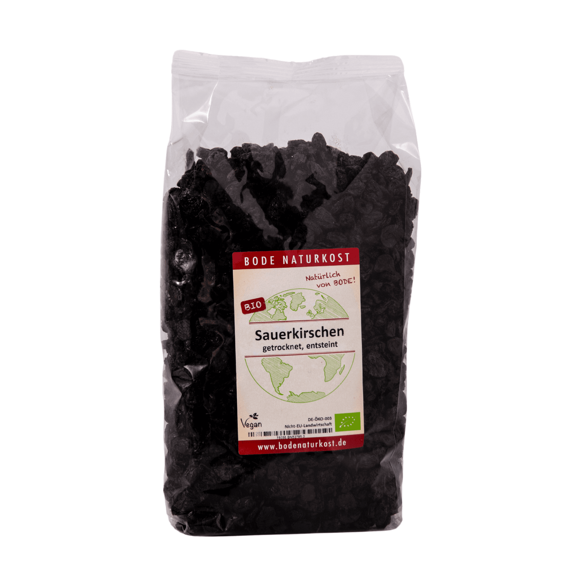 Cerises aigres séchées et dénoyautées bio 1kg
