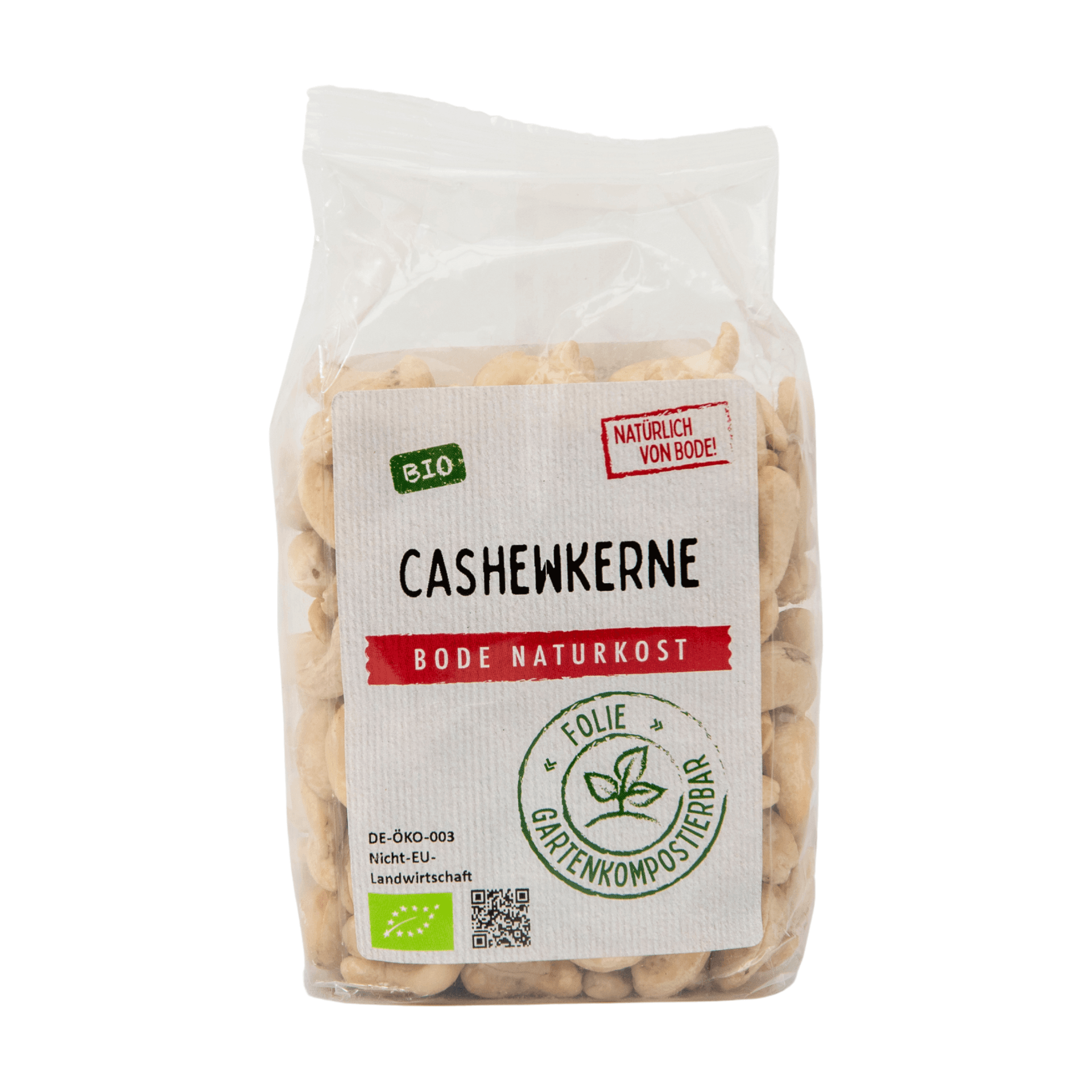 Noix de cajou bio, sachet compostable 6x200g