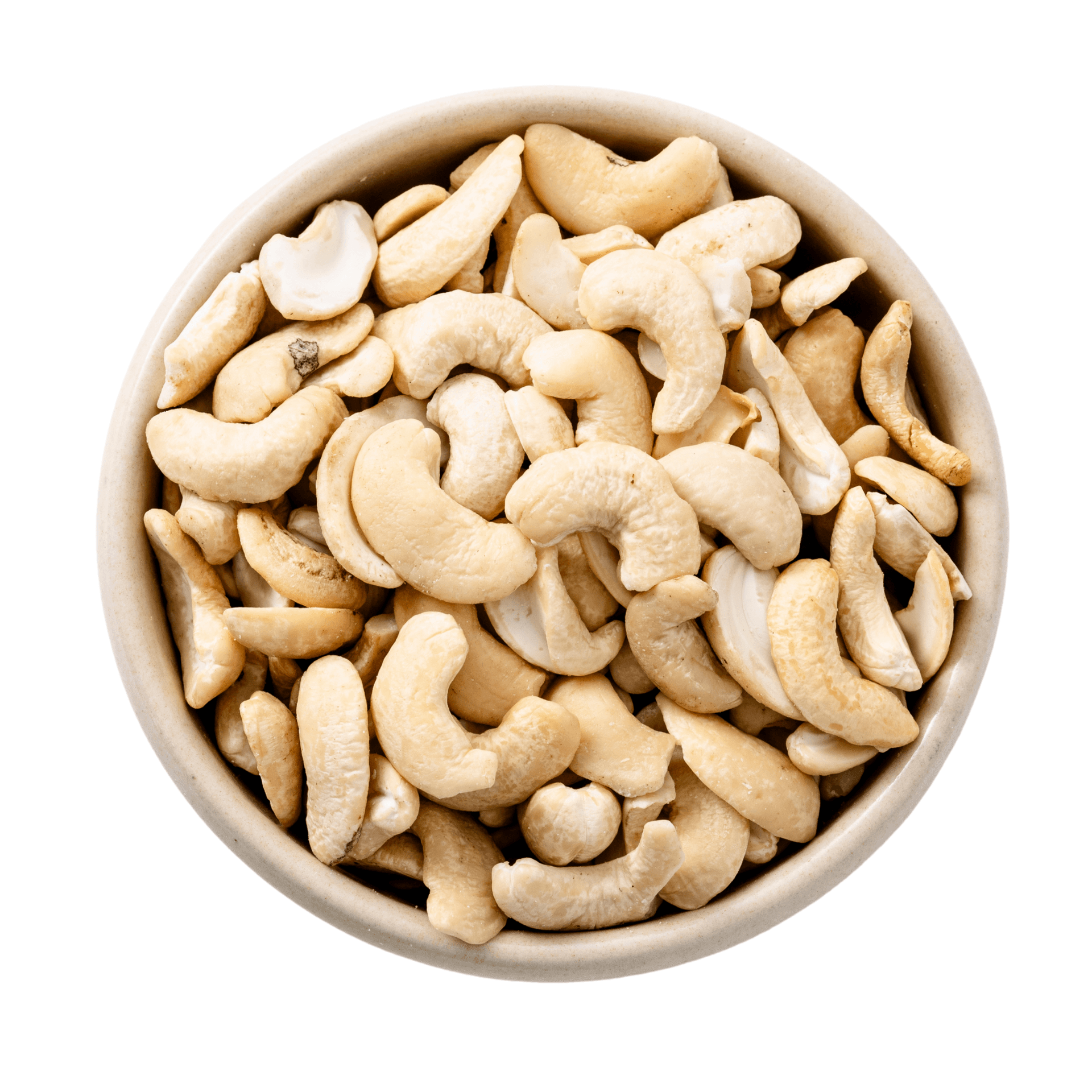 Moitiés de noix de cajou biologiques 20kg