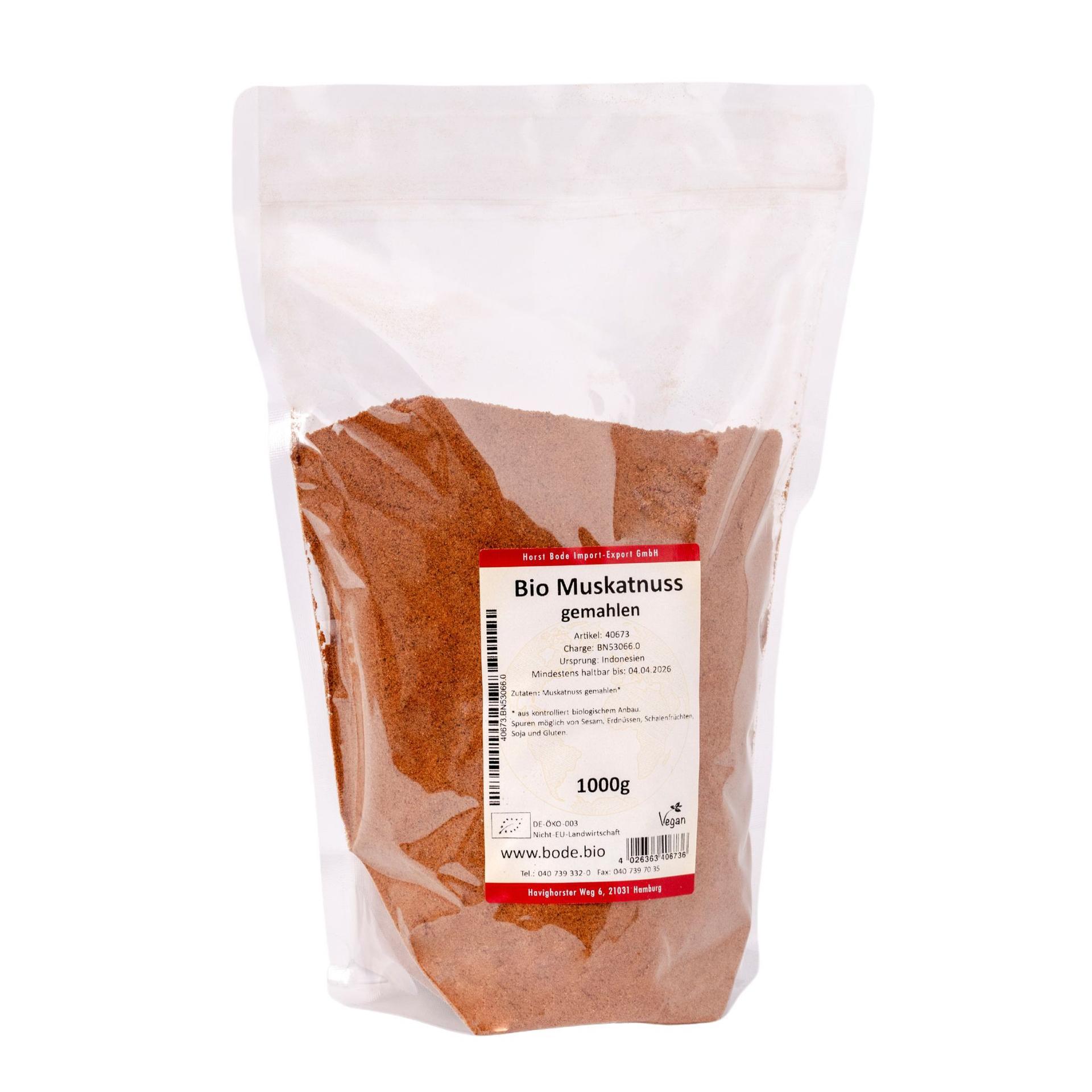 Muscade moulue biologique 1kg