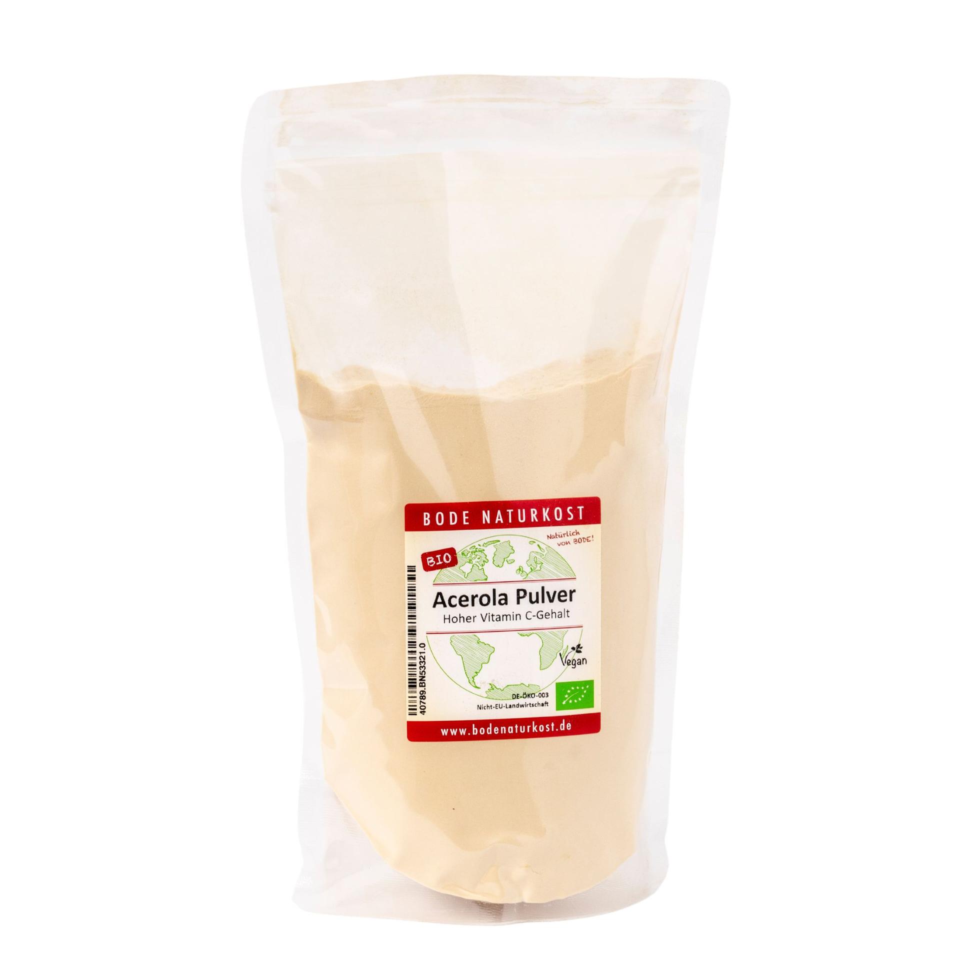 Poudre d'Acerola Biologique 17% Vitamine C 500g