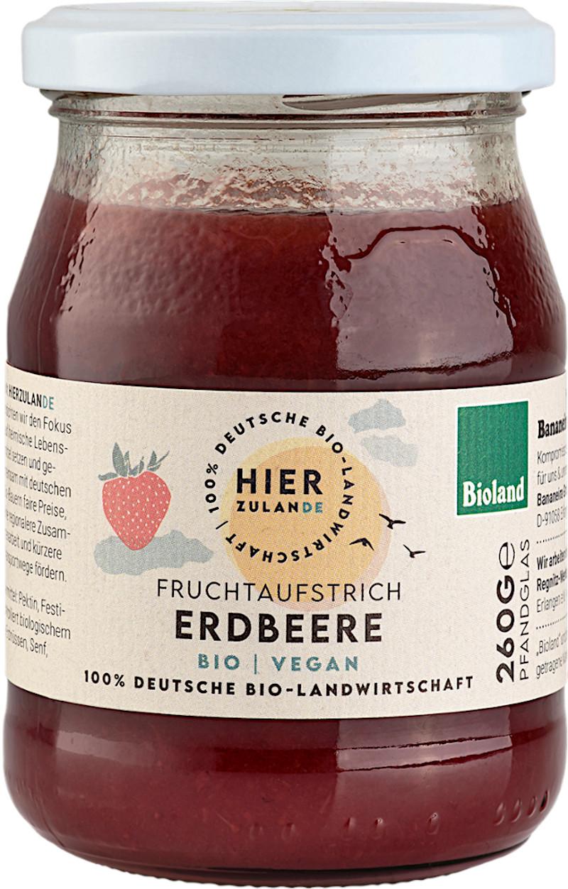 Confiture de fraises bio Bioland d'ici 6x260g