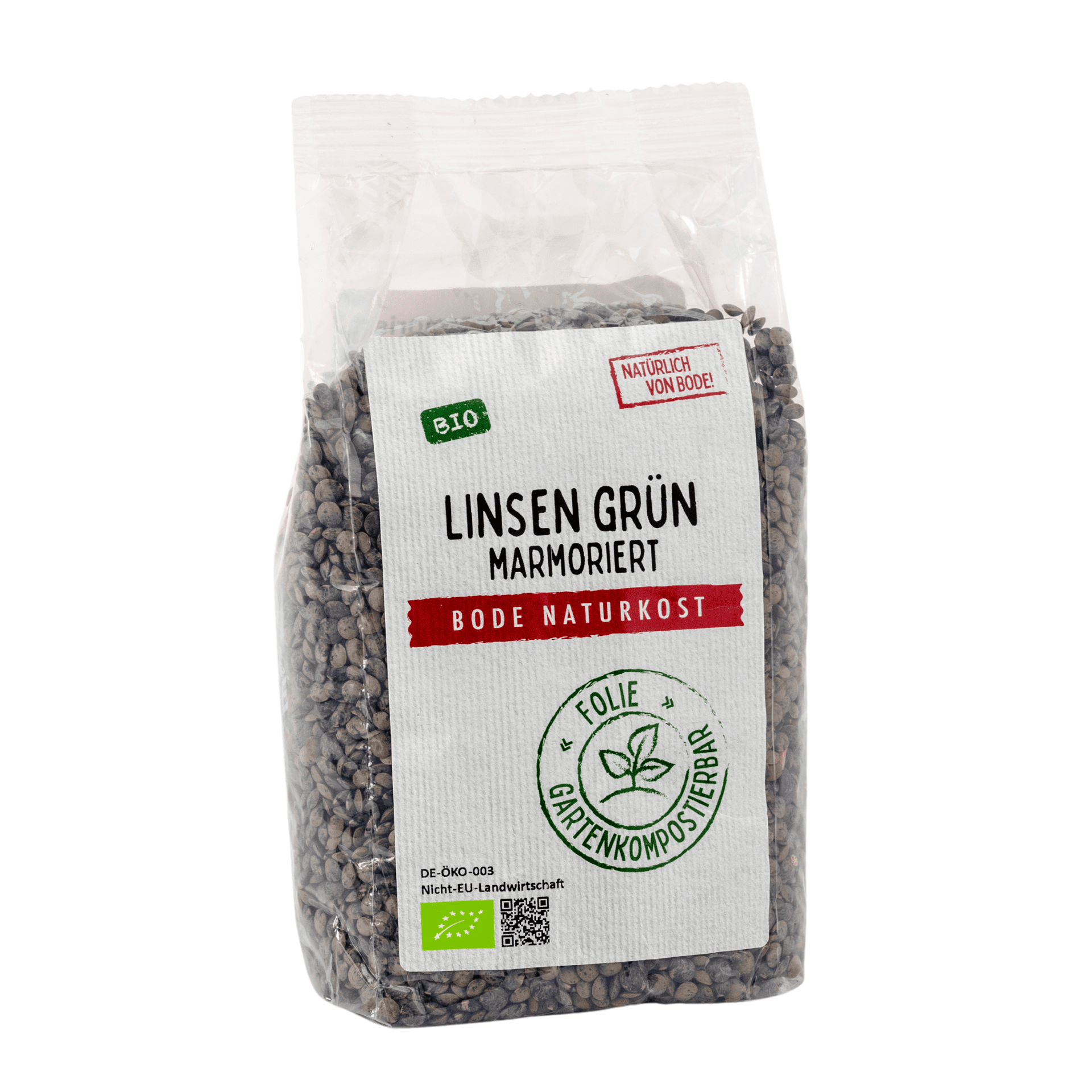 Lentilles vertes (marbrées) biologiques 6x500g