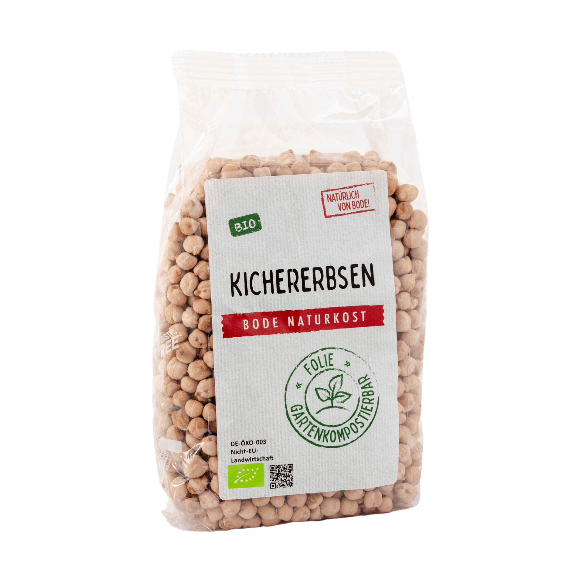 Pois chiches biologiques, sachet compostable 6x500g