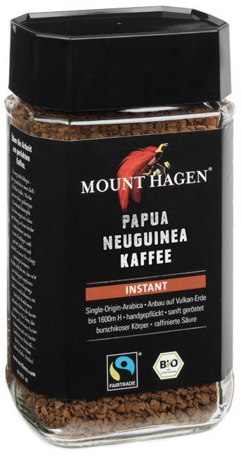 Café instantané biologique Single Origin Papua Nouvelle-Guinée Commerce équitable Mount Hagen 6x100g