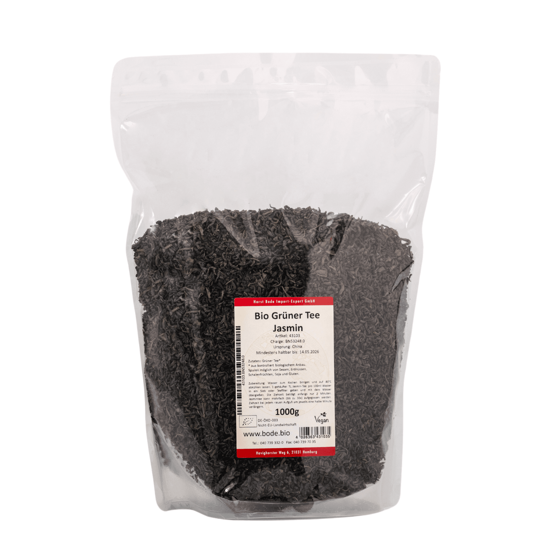 Thé au jasmin bio 1kg