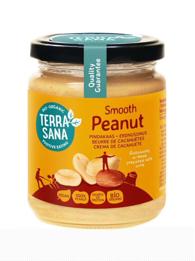 Beurre de cacahuète fin bio 100% cacahuète 6x250g | Découvrez Terrasana - même qualité