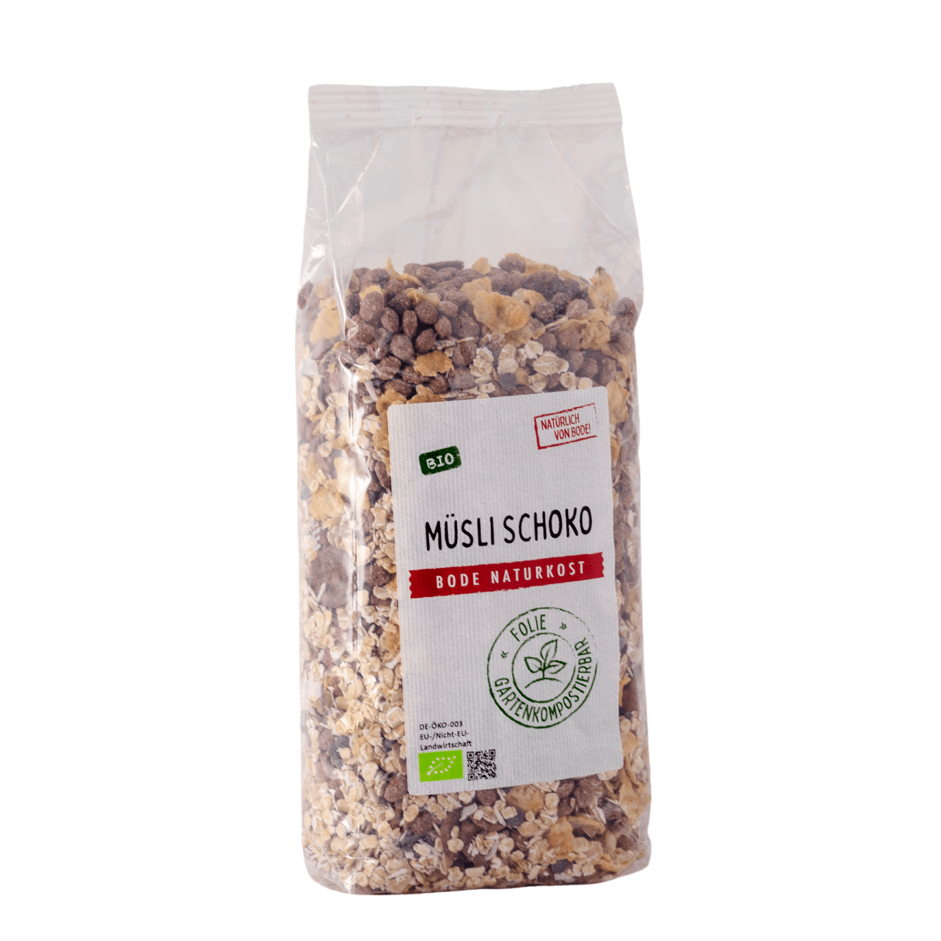 Muesli Chocolat bio, Biologique en sachet compostable 6x500g